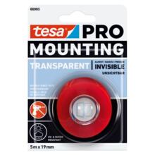 Double-face polyesther special plastique 66965 transparent 5 m x 19 mm