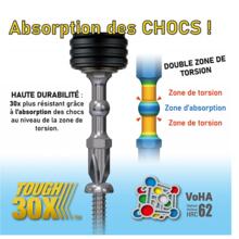 Embout vissage torsion impact ball h