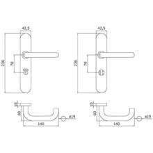 Ensemble inox beebop sur plaque