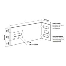 Equerre de bardage galva