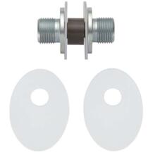 Kit de fixation poignée  de tirage double porte verre