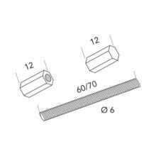 Fixations pour poignée pavée