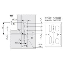 Gabarit dormant titan bois