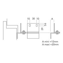 Gâche pour crémone pompier
