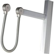 Goulotte + passe-câble inox 