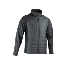 Veste bi matiere soft noir
