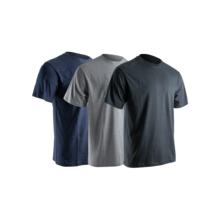Tee shirt basic lyon gris, bleu chine, noir (lot de 3)