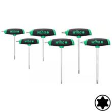 Jeu 6 clés males torx manche t