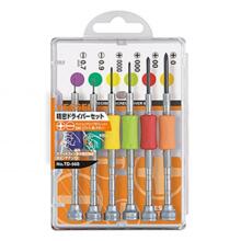 Jeu 6 tournevis precision plat et ph