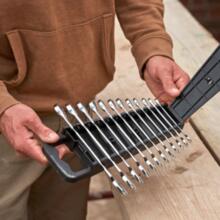 Jeu de 12 clés mixtes chromées