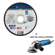 Kit 200 disques pro std inox 125x1 + gws750