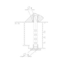 Kit fixation simple traversant