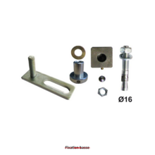 Kit pivot haut et bas portail à cheviller 