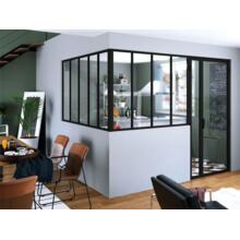 Kit porte battante verrière à poignée tirage