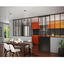 Kit porte coulissante verrière