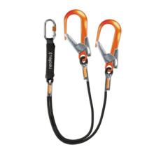 Longe double avec absorbeur d'energie et connecteurs