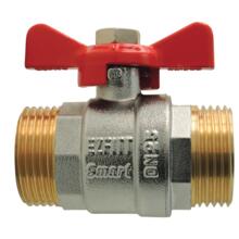 Vanne a sphere male/male papillon "smart"