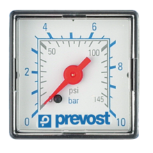 Manometre boitier carre