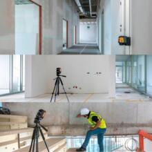 Pack laser croix et trepied colonne geo1x-green set