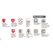 Parka hte visibilité 4 en 1 prévention 