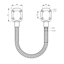 Passe-câble applique izyx