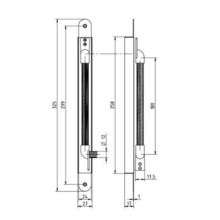 Passe-câble encastré avec ouverture abloy