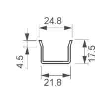 Passe-câble encastré avec ouverture izyx