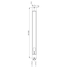 Passe-câble encastré avec ouverture izyx