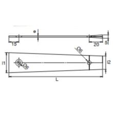 Patte à scellement bout carré