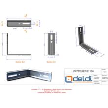 Patte d'appui ep 1,5 serie 100