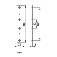 Plaque de montage lecteur d'empreinte