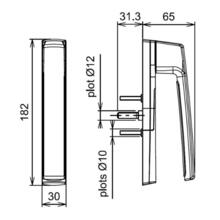 Poignée 20° sarena 7058