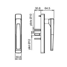 Poignée 20° symbiose aéro 6659