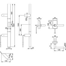 Poignée battante simple handsfree