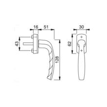 Poignée de fenêtre new-york  secustik
