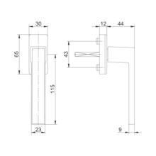 Poignée de fenêtre reka