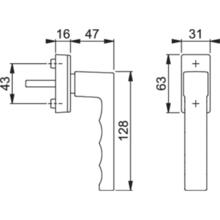 Poignée de fenêtre toulon  secuforte