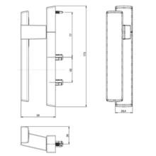 Poignée fixe sabba déportée 7485
