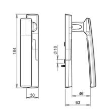 Poignée fixe sarena déportée 8527