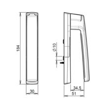 Poignée fixe sarena rft 7084