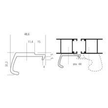 Poignée gâche 4 vantaux