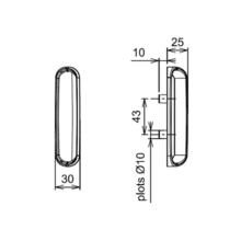 Poignée tirage symbiose 6664