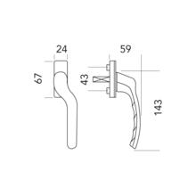 Poignée tokyo pour anglaise