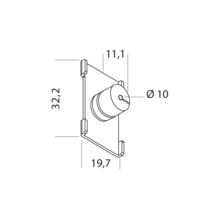 Point de fermeture avec guide