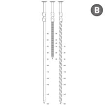 Pointes annelées 20°
