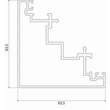 Poteau d'angle pour verrière v30
