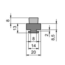 Profil brosse latte type 37