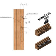 Rampe gâche électrique fuhr pour bois
