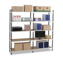 Rayonnage tubulaire flip (jusqu'a 233 kg par tablette)