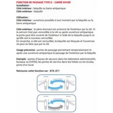 Serrure antipanique monopoint 871